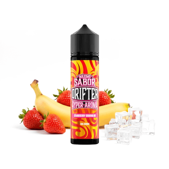 Drifter Hyper Strawberry Banana Ice NicSalt 20mg 60ml Prefilled E liquid