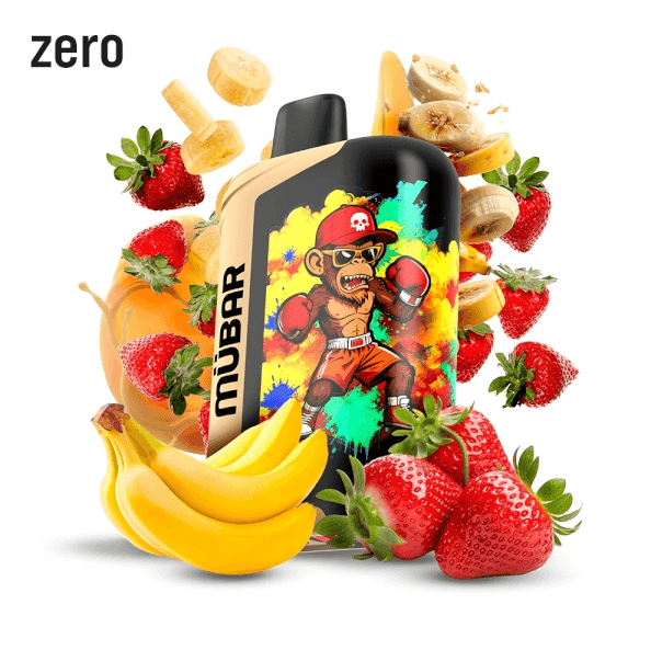 Mubar 50000puffs ZERO Nicotine Strawberry Banana Disposable Vape
