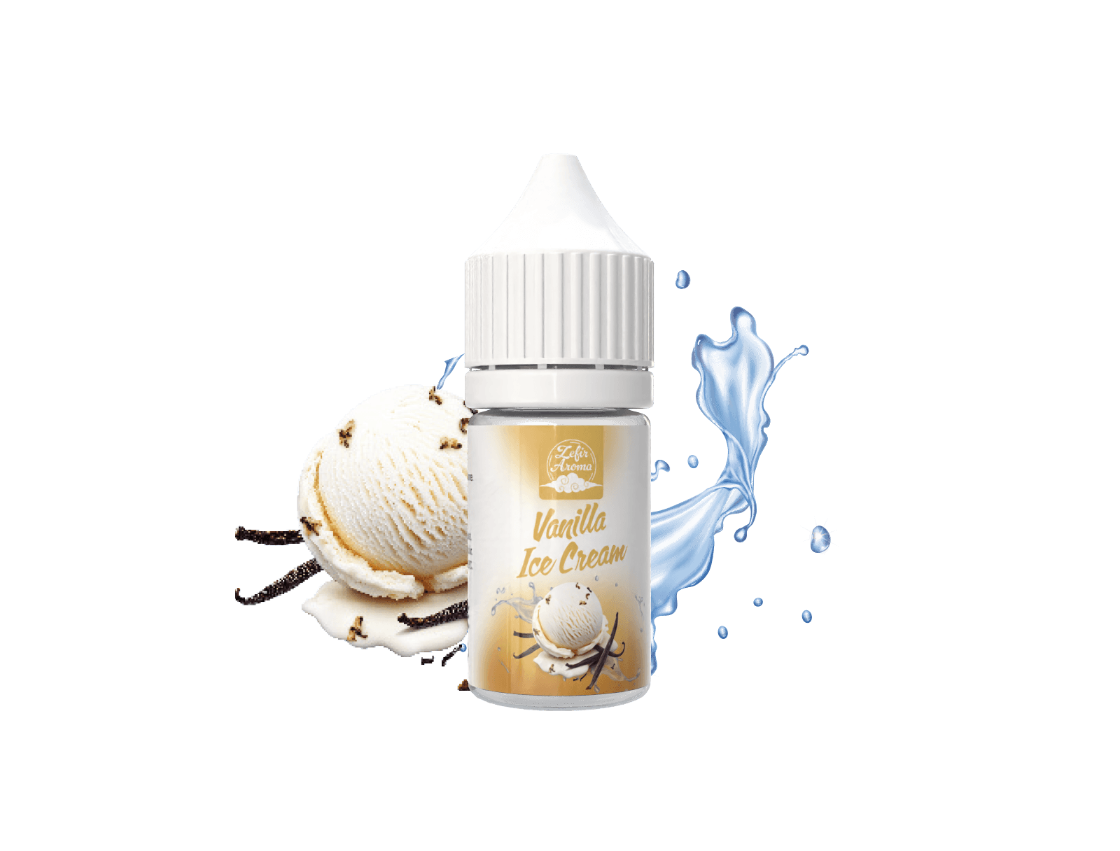 30ml LABOR Aroma Vanilla Ice Cream 10ml + 2 pcs NNB Nic Shot 20mg 10ml 75VG/25PG