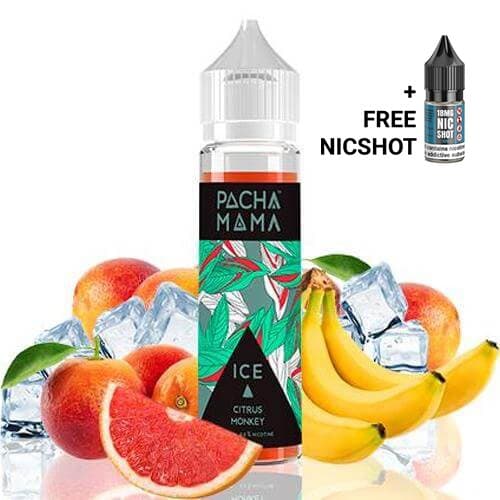 Pachamama Ice Citrus Monkey 50ml shortfill 70/30