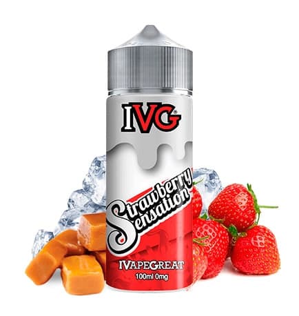 IVG Strawberry Sensation 100ml E Liquid